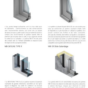 BAIE COULISSANTE ALUMINIUM ALUPROF