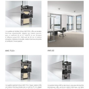 FENETRE ALU SCHUCO ASW 75 TRIPLE VITRAGE