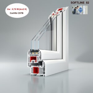 FENETRE VEKA TRIPLE VITRAGE  Uw = 0,76 W(m2K)